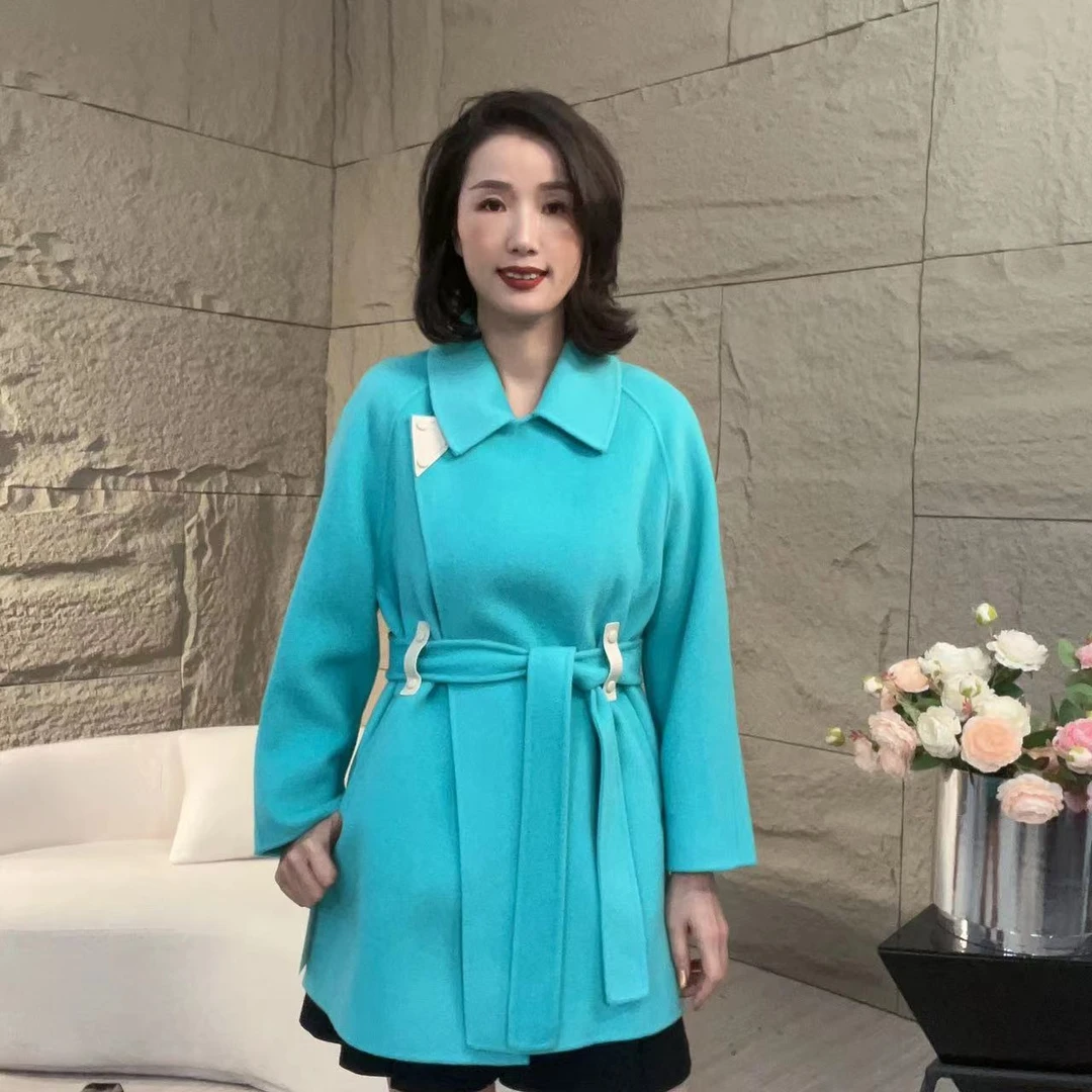 【赛姐高奢】羊毛大衣气质时尚休闲百搭宽松秋冬812