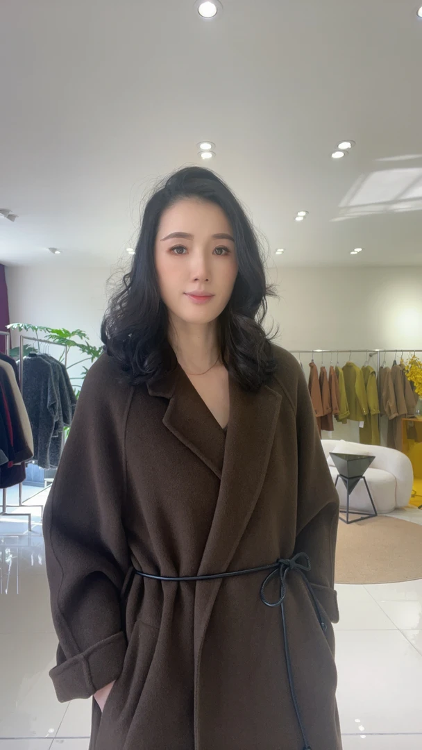 【赛姐高奢】双面呢大衣气质时尚休闲百搭宽松秋冬590