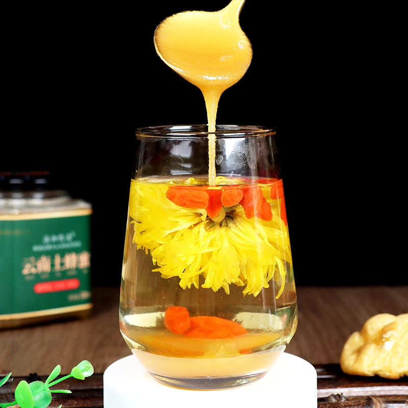 云南土蜂蜜蜂蜜500克/罐可制作蜂蜜柚子茶冲泡搭配糕点营养健康
