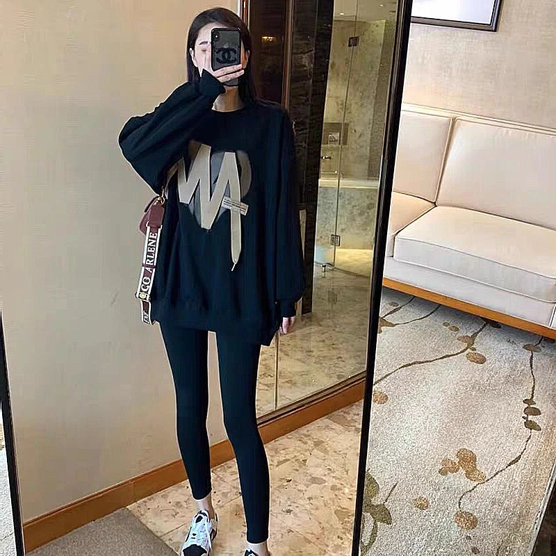 欧货爆款超好看的卫衣女秋季新款高级感洋气时髦小个子中长款上衣