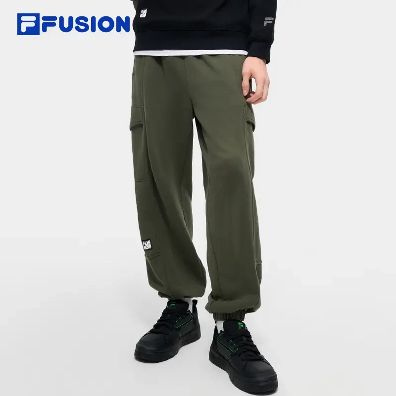 斐乐潮牌工装运动束脚长裤男士宽松潮流抽绳休闲裤T11M443602F