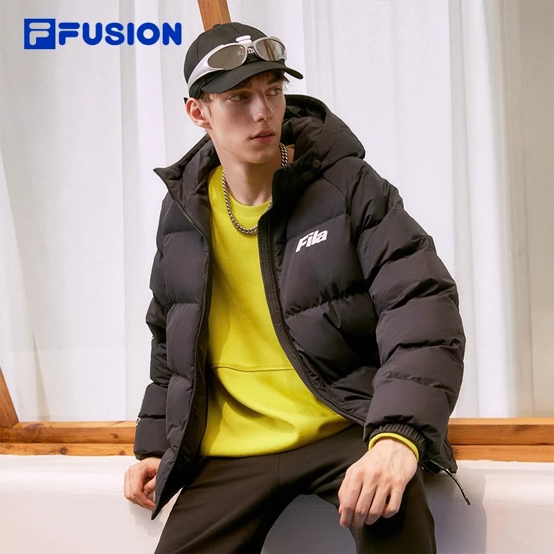 FILA FUSION情侣短款羽绒服23年冬季新款保暖时尚外套T11U346901