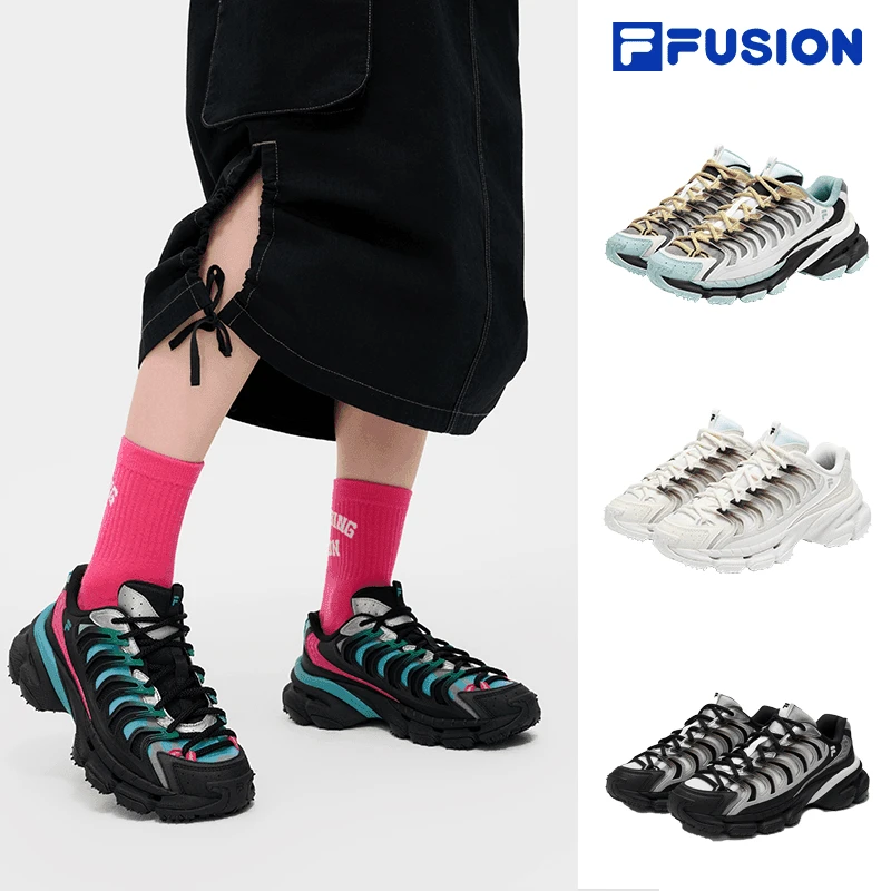 斐乐潮牌秋季男女机能老爹鞋时尚透气厚底增高运动鞋T12W431111F