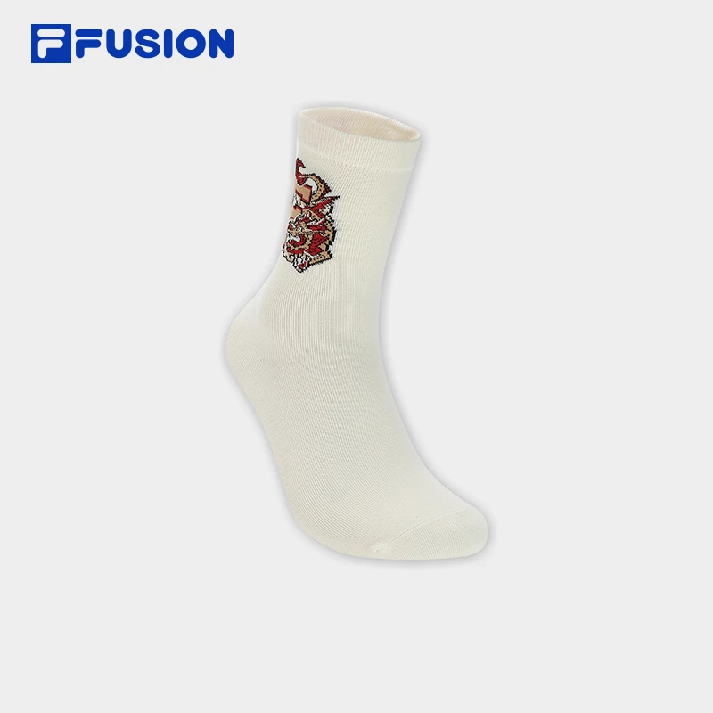 FILA  FUSION斐乐龙年新款新春情侣款高腰运动时尚袜子T13U412302