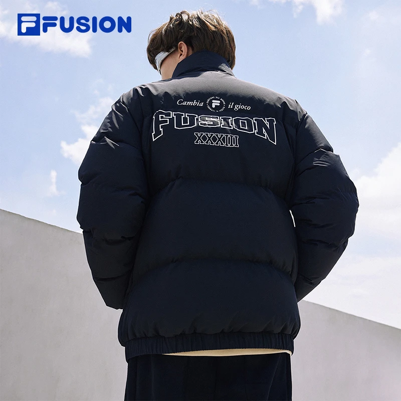 FILA斐乐运动潮流男款羽绒服冬季防风保暖休闲外套 T11M345905F
