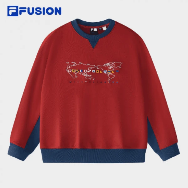 FILA斐乐潮牌【春节出游】男款卫衣运动休闲宽松长袖上衣T11M446202