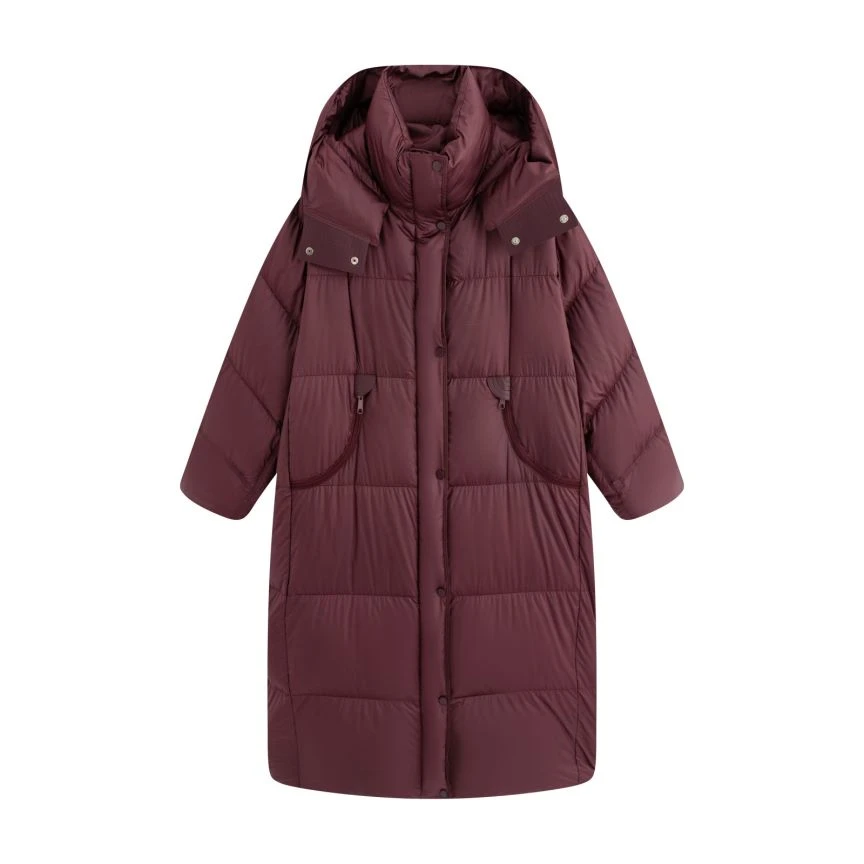 【紫美人】95绒子！一件抵三件~女明星出街款大长款女士羽绒服