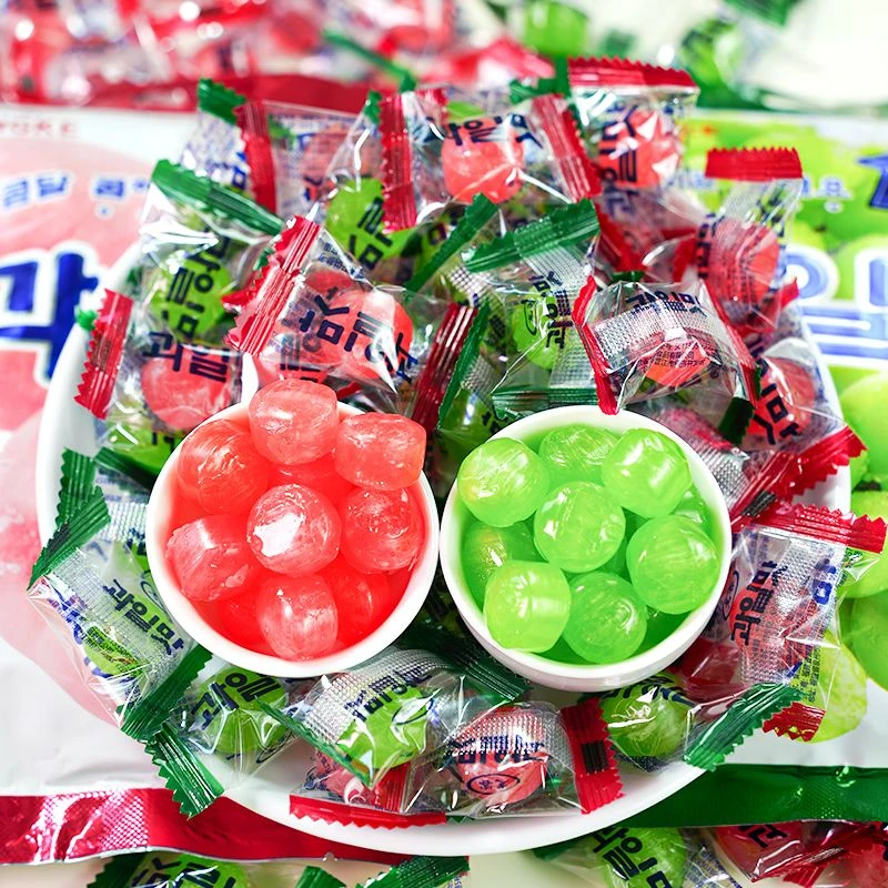 韩剧同款青提味葡萄味硬糖韩式水果糖网红高颜值婚庆喜糖果小零食