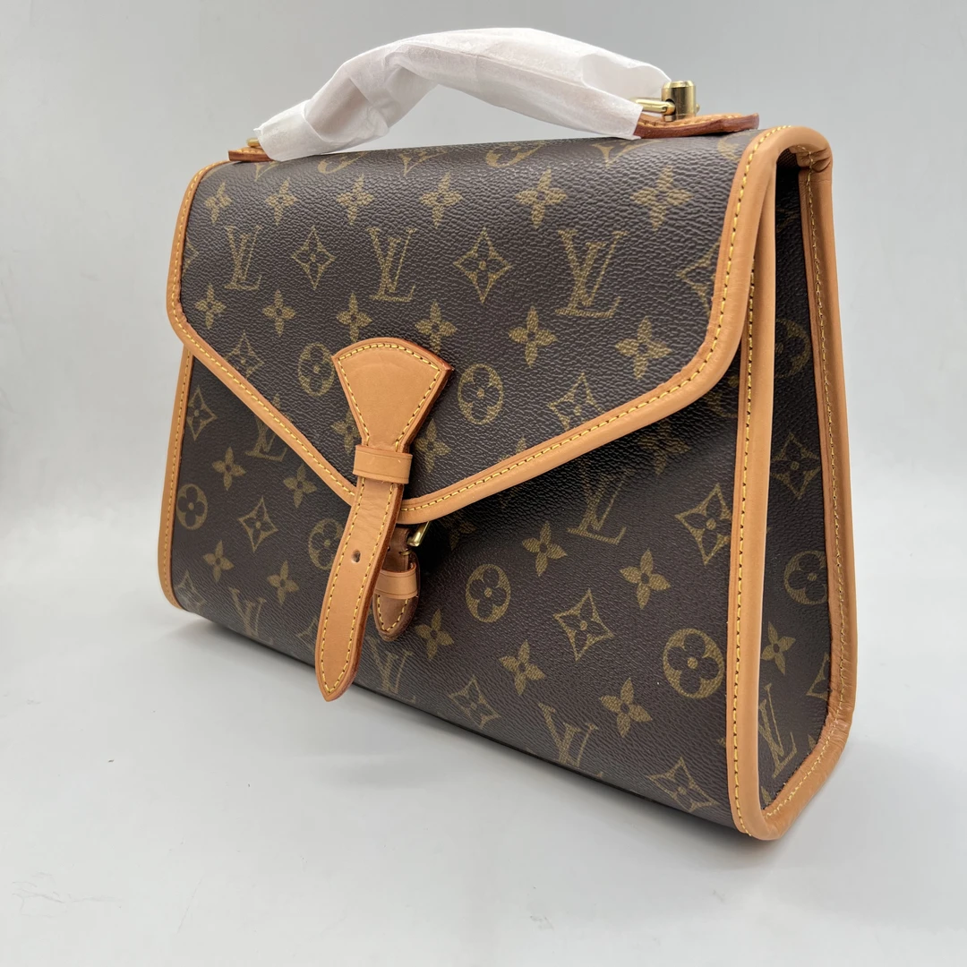 95新 LV LV翻盖邮差包单肩斜挎中古ivy小号