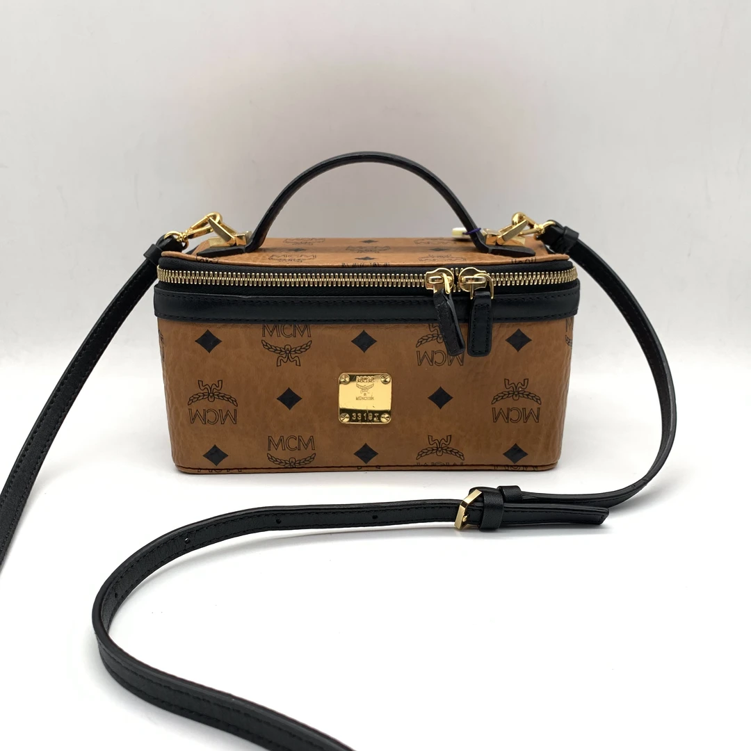 95新 MCM MCM 小盒子斜挎包