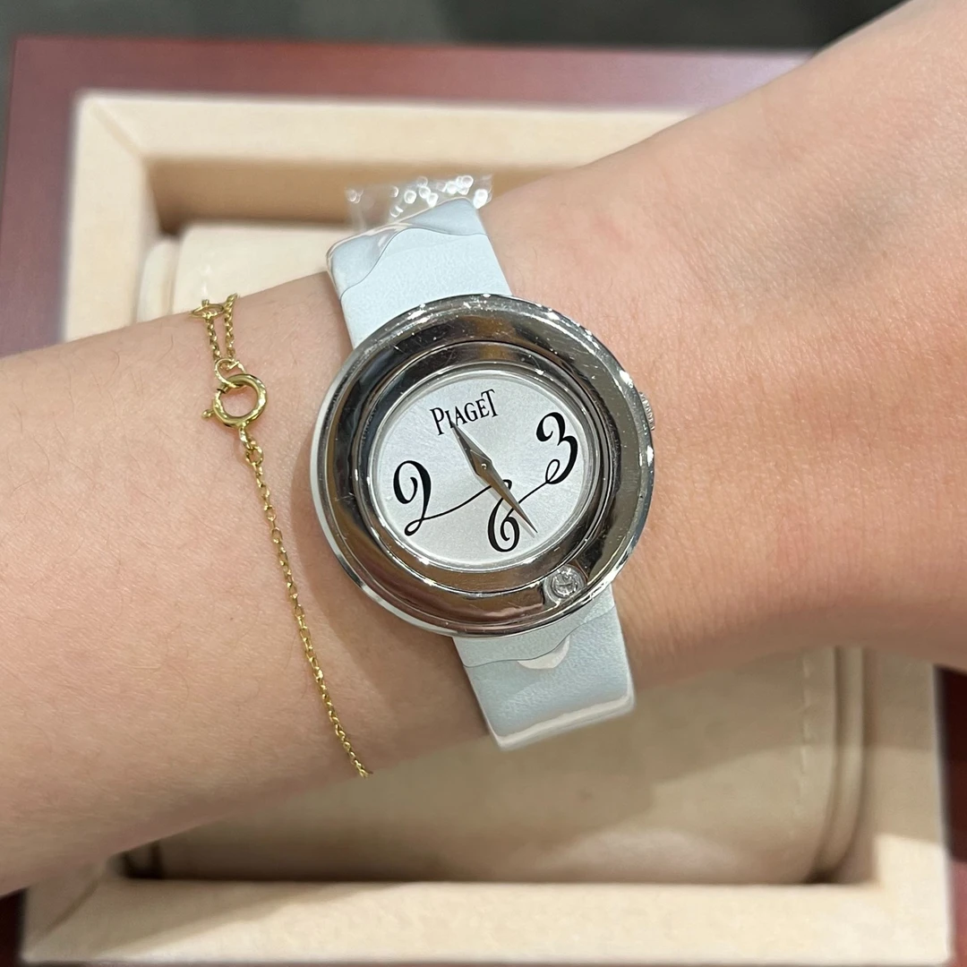95新 Piaget/伯爵 时来运转/29mm/18k白金/原镶钻/石英女表