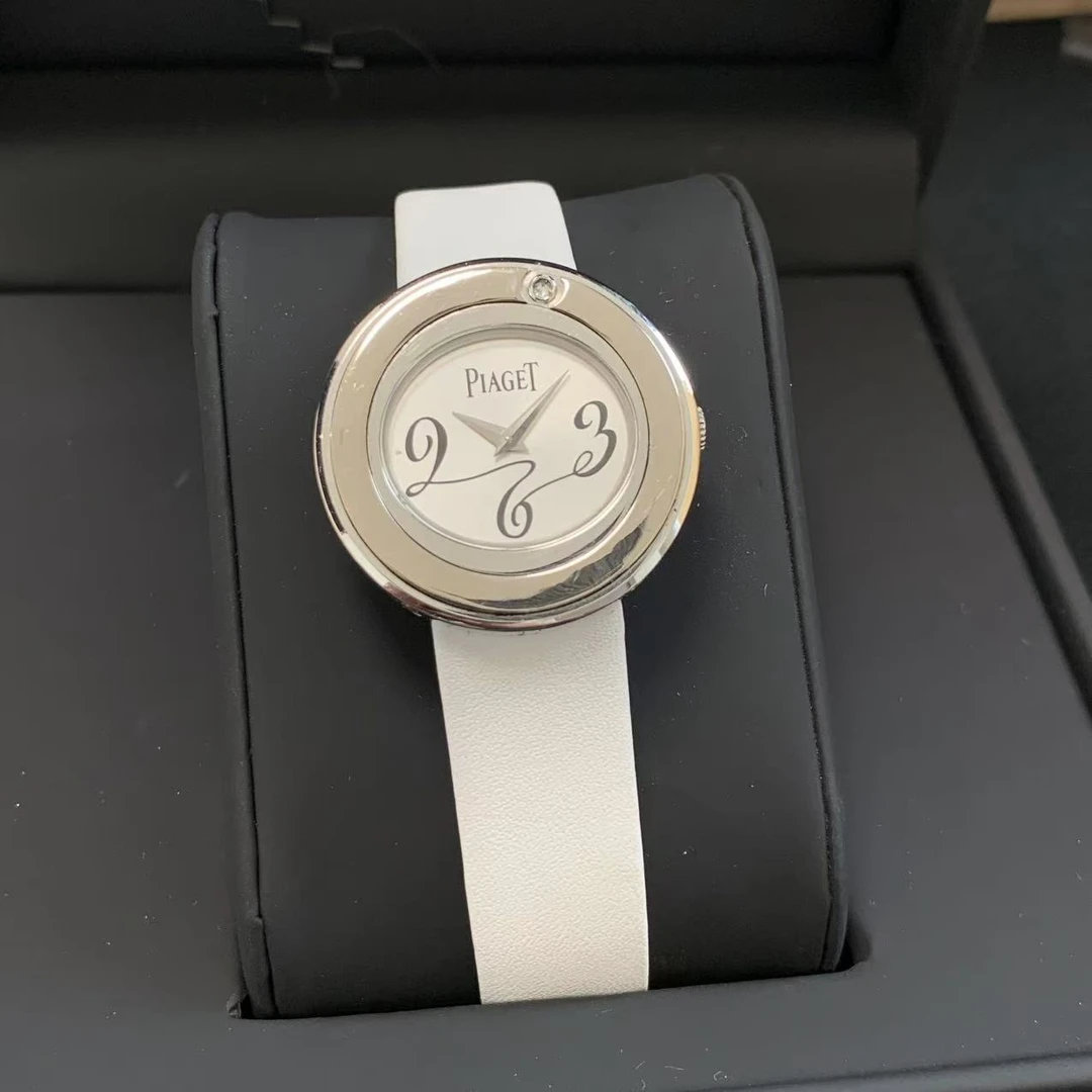 95新 Piaget/伯爵 时来运转/29mm/18k白金原钻/石英女表