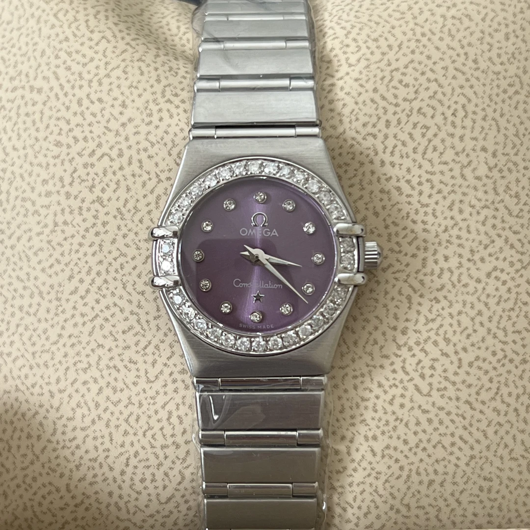 95新 Omega/欧米茄 星座系列/22.5mm/石英/后镶钻升级盘