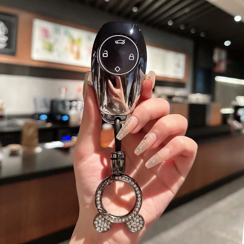 适用新零跑C11钥匙套C01壳汽车钥匙包男扣女简约渐变2024款暴力熊