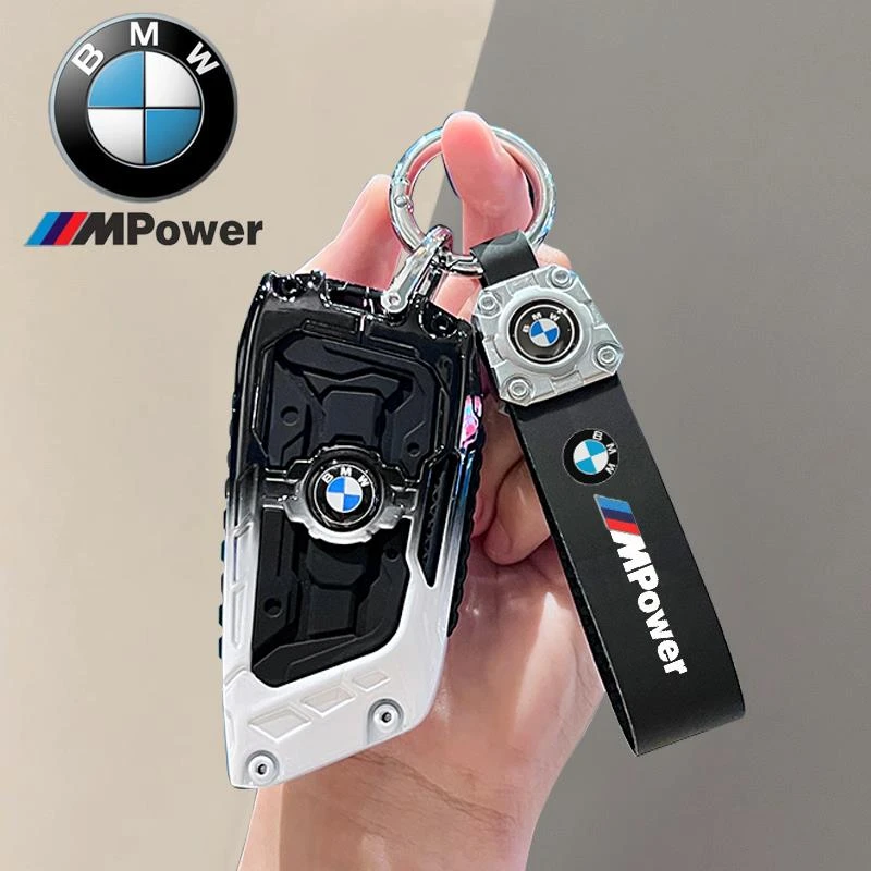 宝马x3钥匙套x7三系x5新款x1刀锋i3五系530高级感325li机甲壳扣男