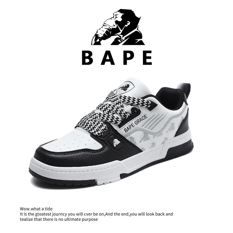 皮面高弹时尚夜光减震情侣鞋稳稳鞋