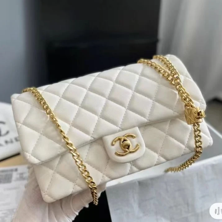 99新 Chanel/香奈儿 拆单1213芯片小金柱 /单肩斜挎包/