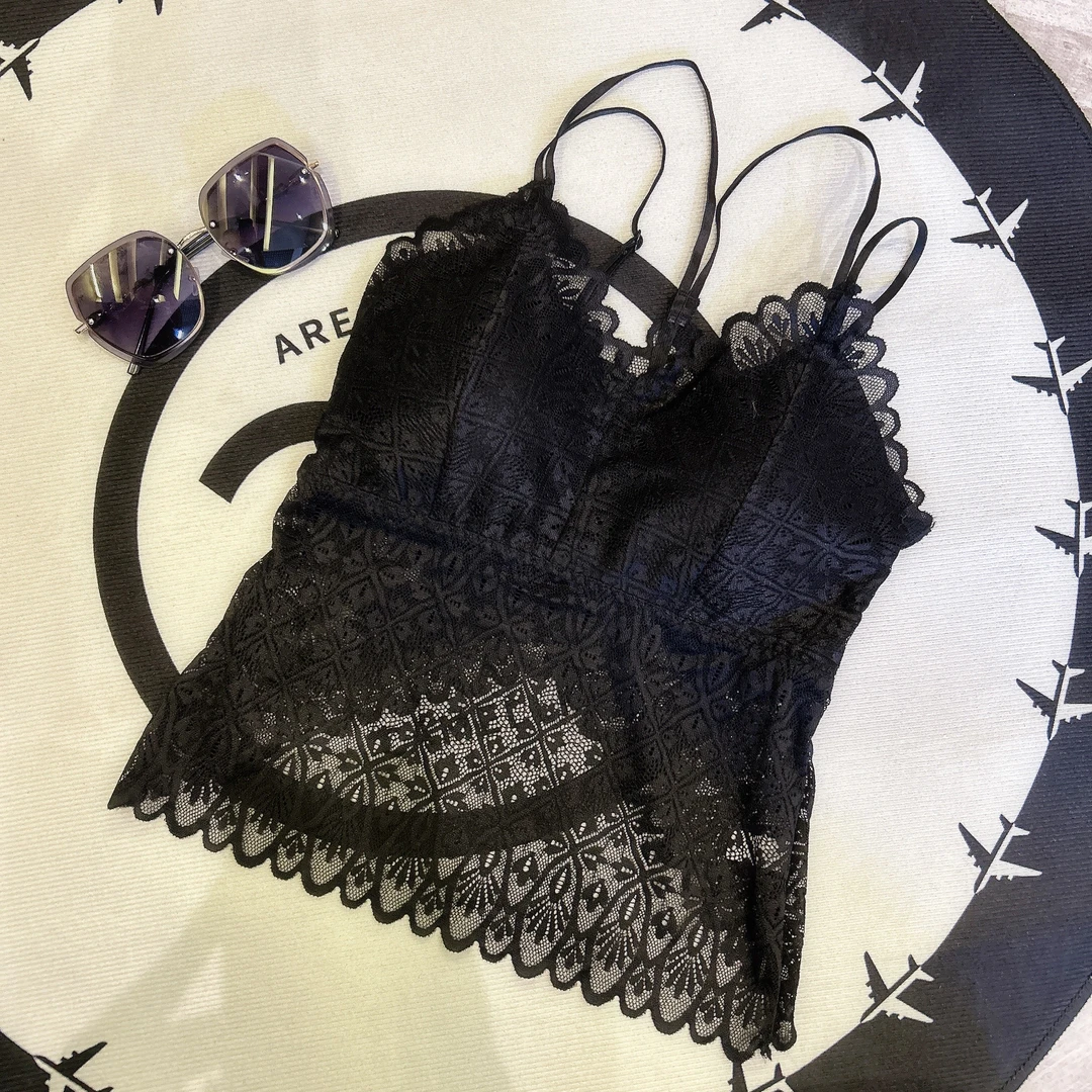 新款蕾丝时尚带美背背心2251