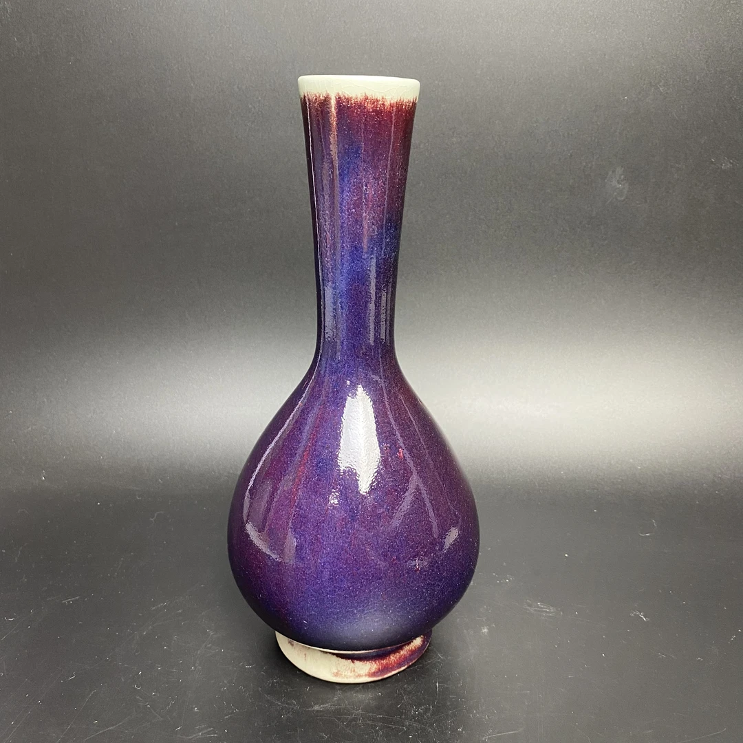 1A1226LOT018   窑变釉长颈瓶   古陶瓷拍卖