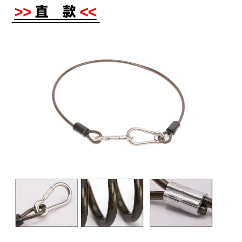 浩渔工坊高档不锈钢直线款失手绳海钓船钓大拉力深海电绞竿防丢失