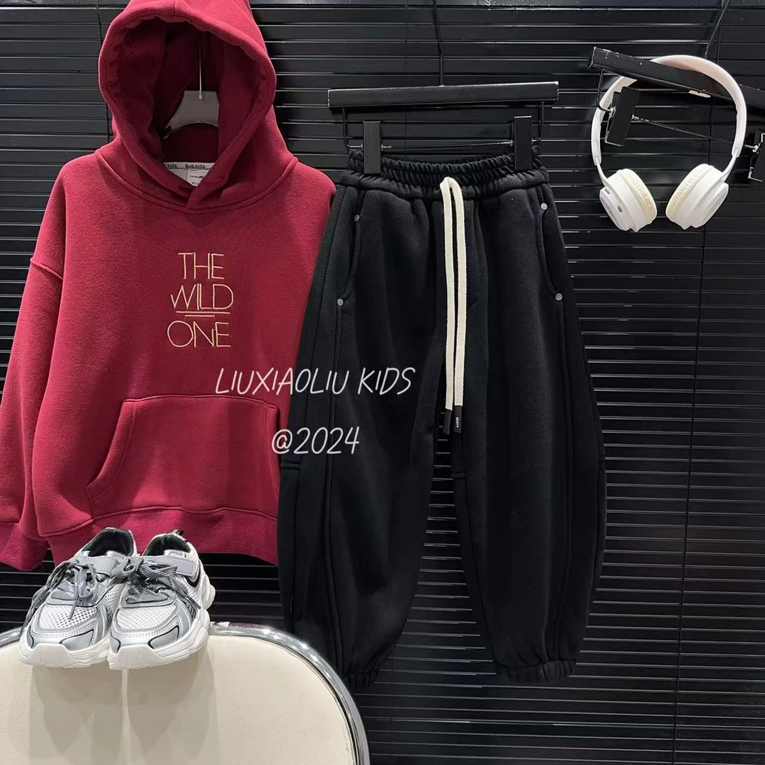 杭州六小六正版 BY LIUXIAOLIU冬季儿童加绒卫裤15162