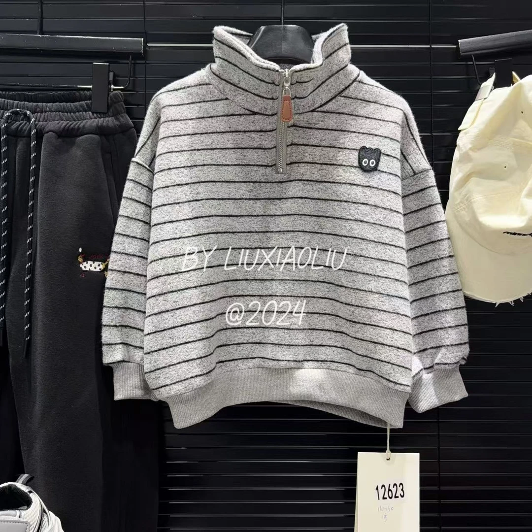 杭州六小六正版 BY LIUXIAOLIU冬季儿童加绒卫衣12623