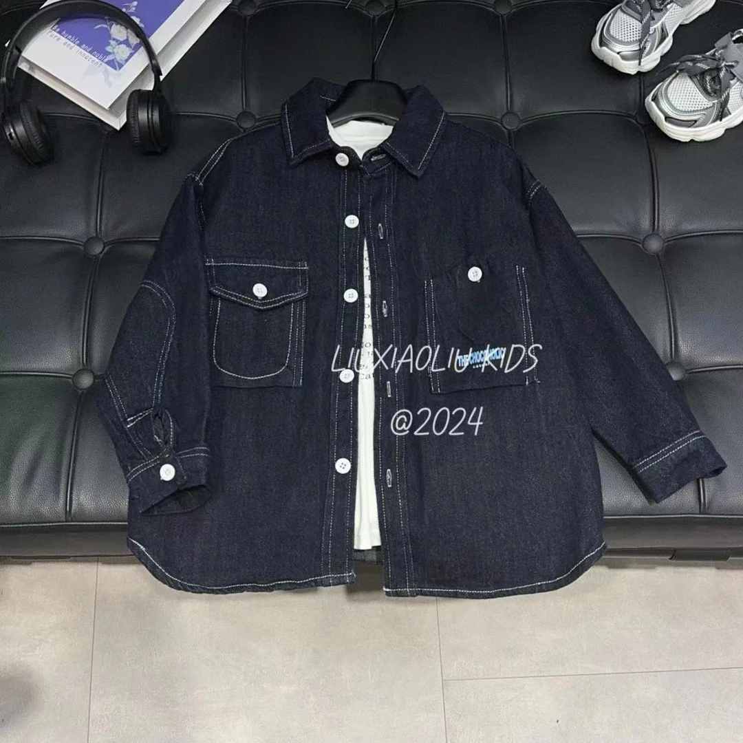 杭州六小六正版/BY LIUXIAOLIU韩版高货秋季儿童牛仔外套4116