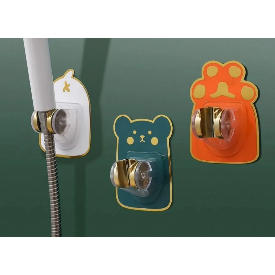 家用免打孔花洒支架通用型浴室喷头架固定底座壁挂式可调节淋浴器