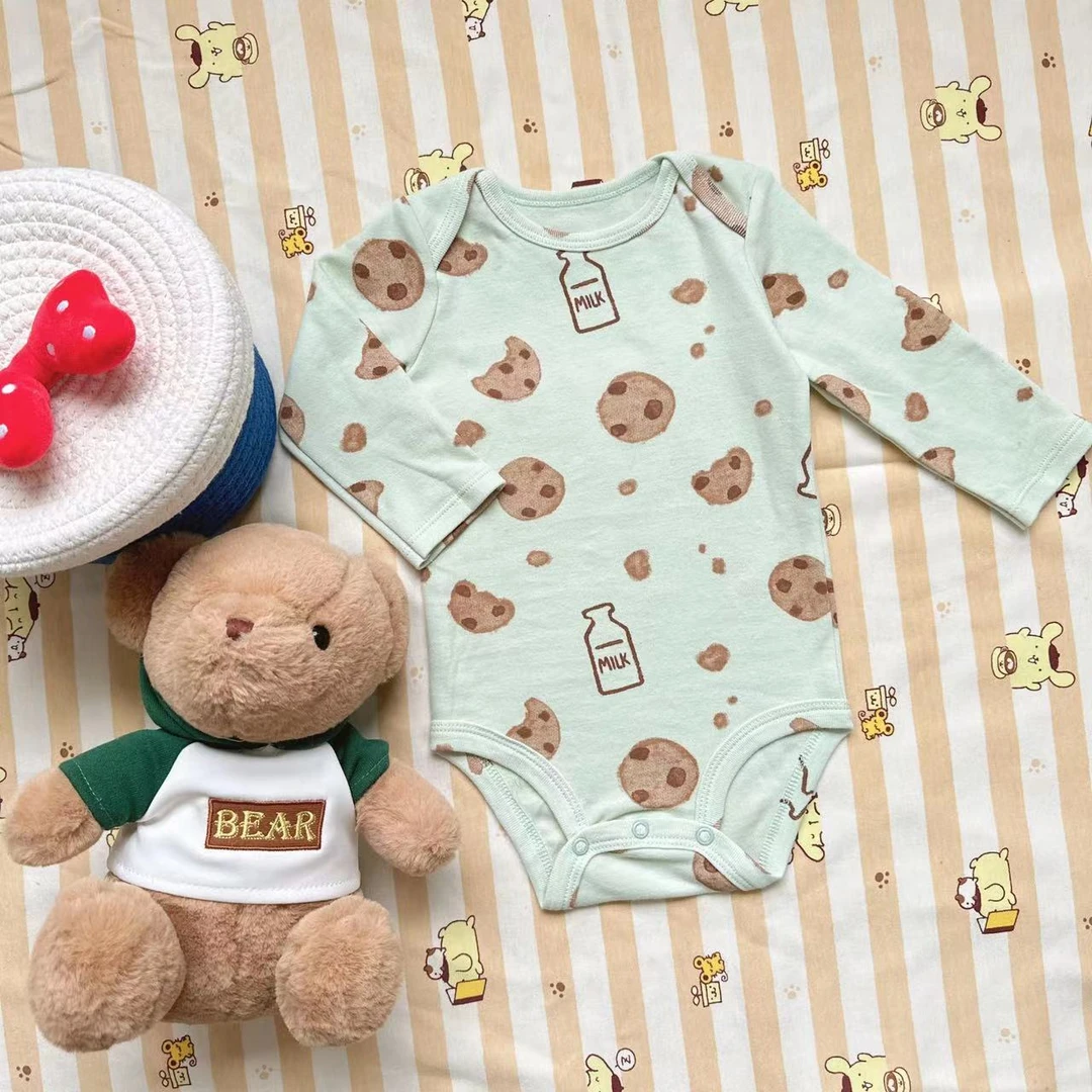 【长爬】婴儿纯棉爬服长袖三角包屁衣长爬连体衣新生儿薄款