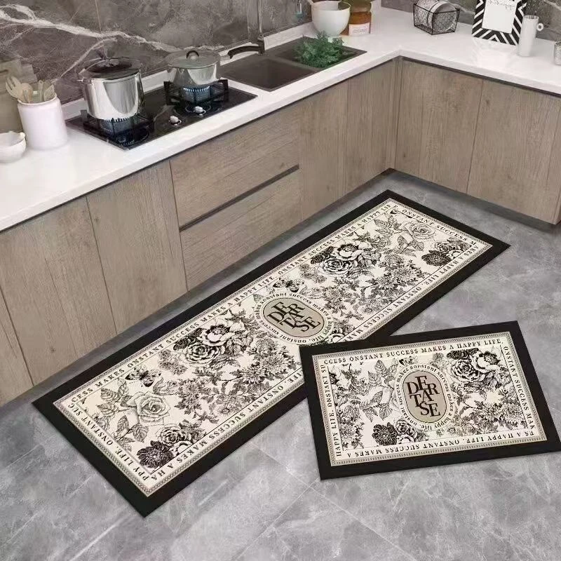 40*60+40*110CM轻奢百搭厨房地垫防滑耐磨吸水脚垫垫子