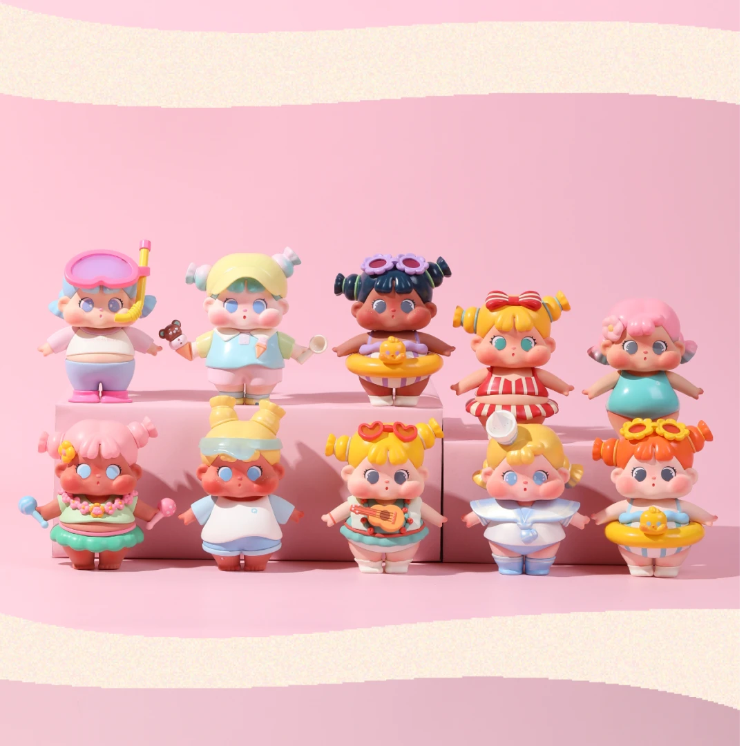 （代拆）QOQO陪你去看海初代盲盒手办可爱潮玩生日礼物—拆袋不退