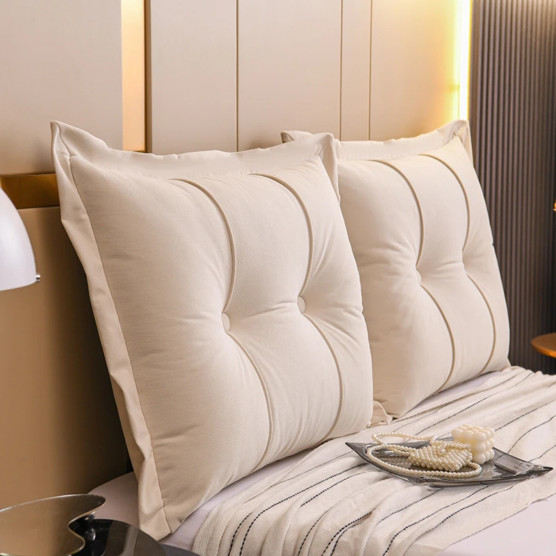 沙发靠枕床头大靠背垫宿舍床上护腰榻榻米双人家用腰枕抱枕软包