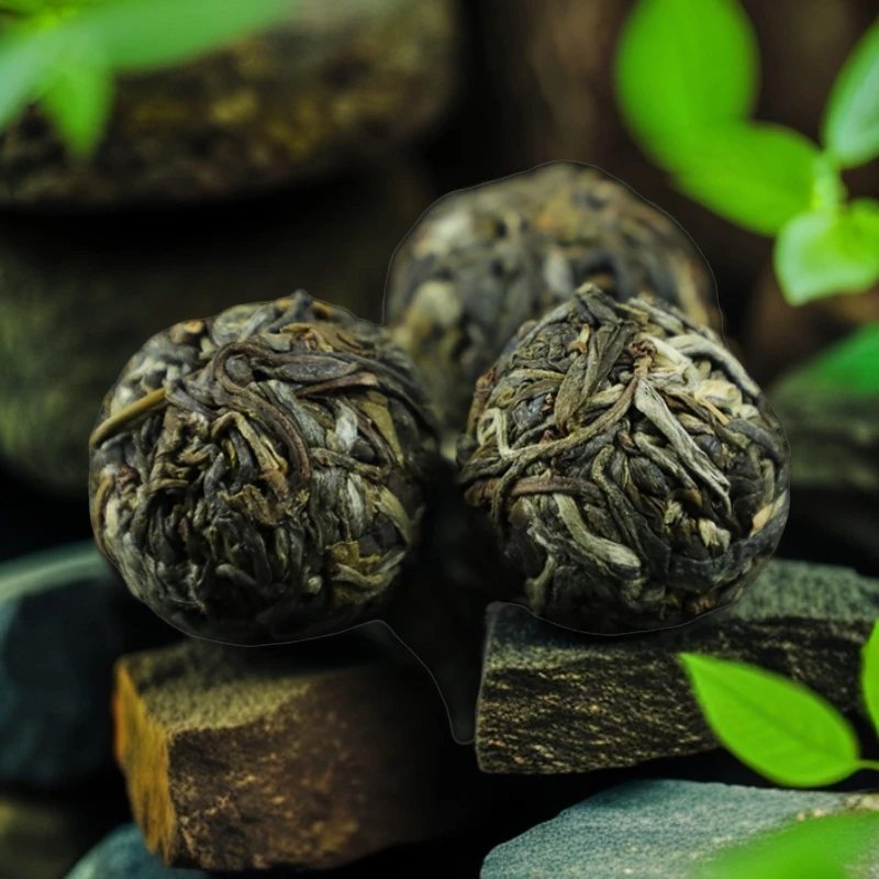 冰岛老寨 百年大树 2024年 头春头采 古树龙珠 普洱（生茶）8g/颗