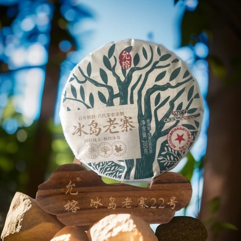 冰岛老寨 2024年头春百年古树 200克饼茶 普洱生茶
