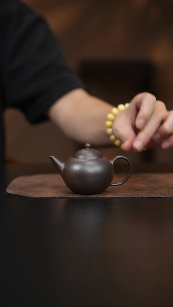 【闪购商品】紫砂茶壶慢堂 珍宝水平 紫泥柴烧 130c