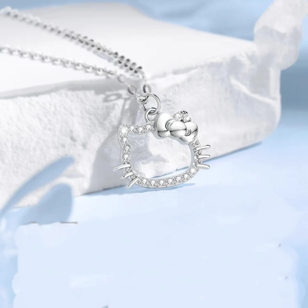 铜合金项链 生日礼物Kitty项链女甜美可爱吊坠送闺蜜轻奢气质时尚