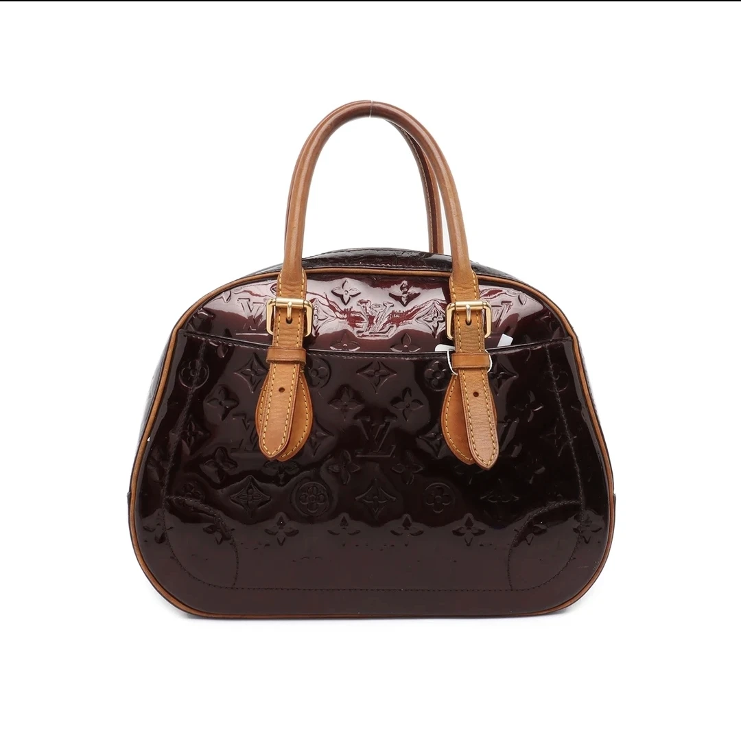 95新 LouisVuitton/路易威登 95新LV手提包漆皮单肩包