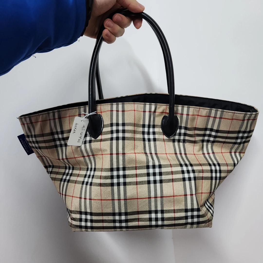 95新 BURBERRY/博柏利 巴宝莉单肩包腋下包格纹1224