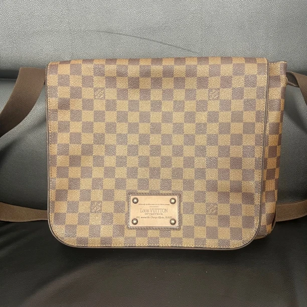 95新 LouisVuitton/路易威登 7942/lv 棋盘格 单肩包
