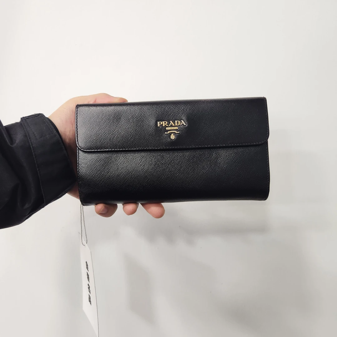 95新 Prada/普拉达 普拉达 钱包黑