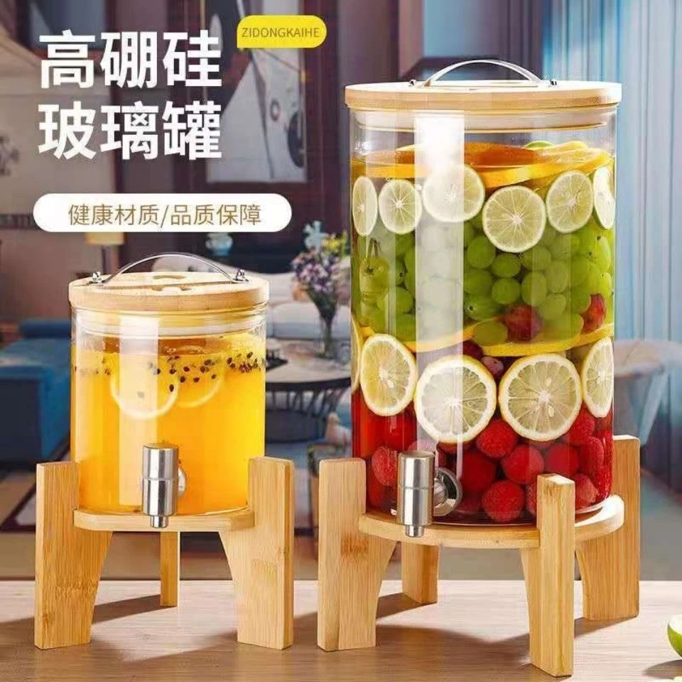 耐高温泡酒瓶自助饮料桶可乐桶青梅泡酒桶带龙头泡酒坛葡萄酿酒瓶