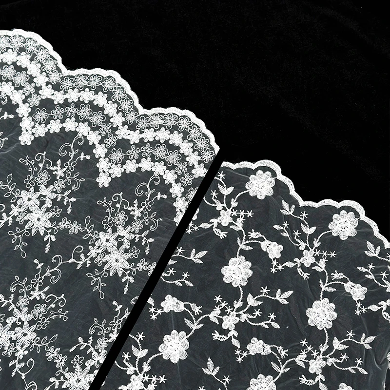 馨宝【新品】 刺绣蕾丝花艺包装镂空新款包装资材唯美网纱花束包装