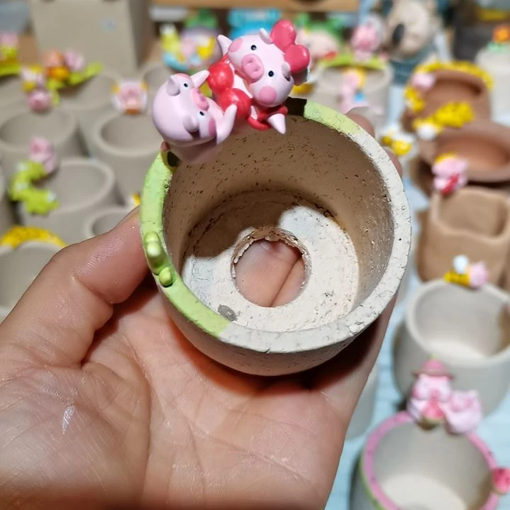 红陶20CM(含)-50CM(不含)带转转花配件
