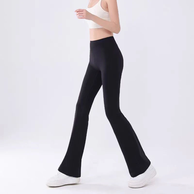 B362日本nimonimo微喇鲨鱼瑜伽裤宽松女提臀运动高腰显瘦健身外穿