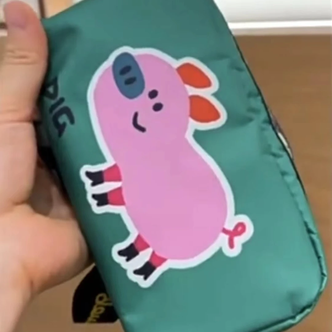 F794 绿底小猪中化妆包