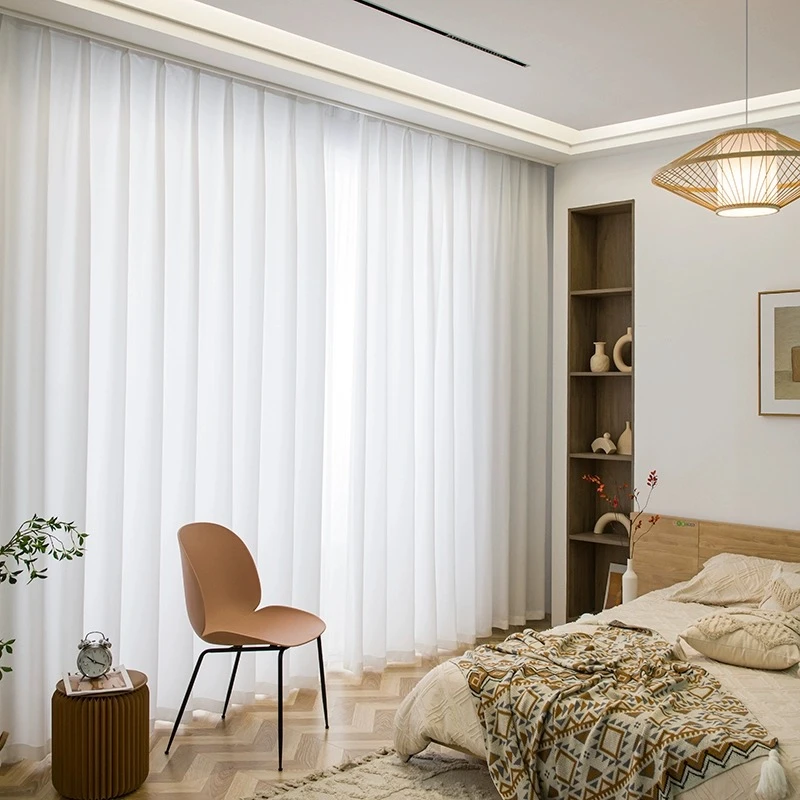 幻影纱透光不透人原版品质高克重窗帘纱