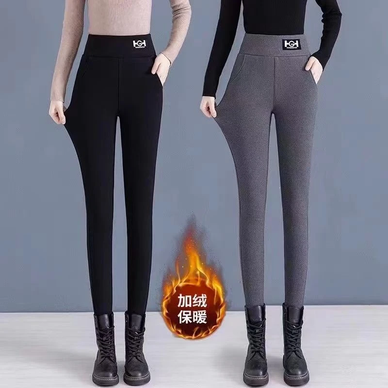 ZILANXIANG/紫澜香加绒打底裤女外穿2024款爆款冬季加绒加厚保暖