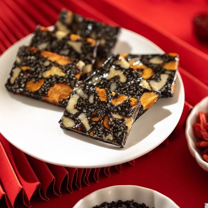 正宗黑芝麻核桃阿胶糕【一盒一斤】工厂直发驴皮现熬现发阿胶固元糕