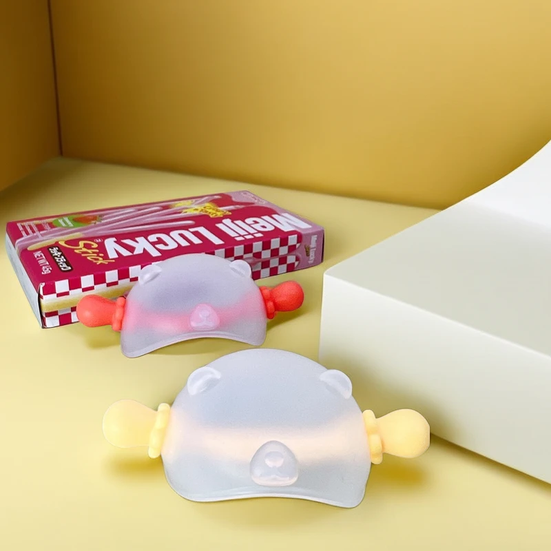 宝宝口欲期安抚食品级硅胶牙胶蘑菇头防吃手出牙磨牙期玩具可水煮