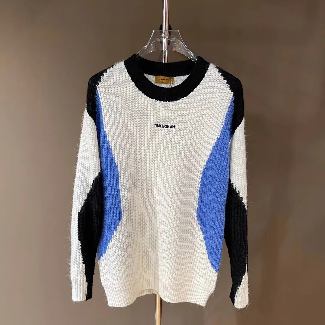 【TIME BOKAN/秋季轻奢定制新款时尚设计款百搭毛衣